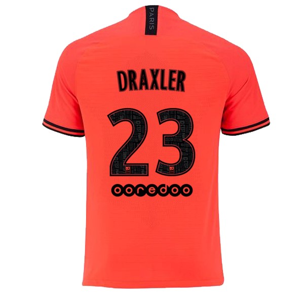 JORDAN Camiseta Paris Saint Germain NO.23 Draxler Segunda equipo 2019-20 Naranja